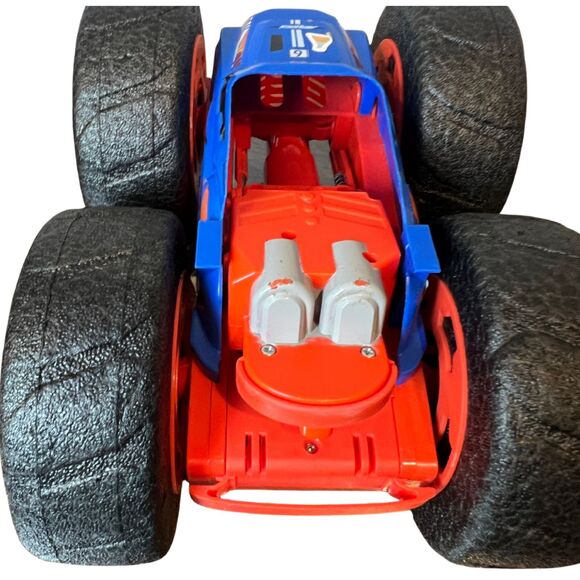 Blue & Red Air Hogs Super Soft Jump Fury RC Truck - Remote Control - No Charger - Picture 9 of 12
